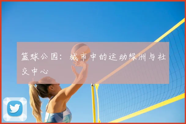 篮球公园:城市中的运动绿洲与社交中心